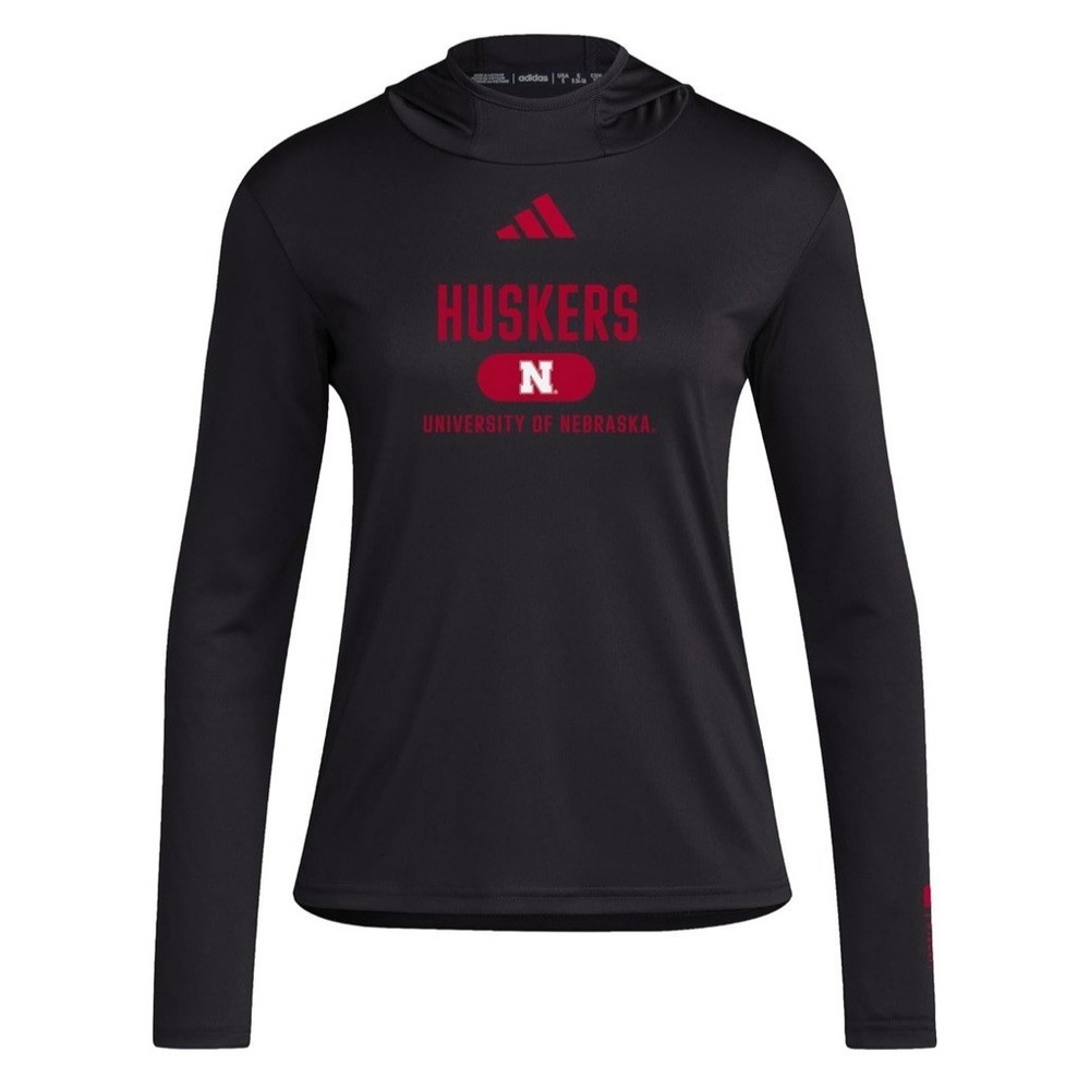 NWT adidas Women's D4t University of Nebraska Lightweight Hoodie - Size 2XL